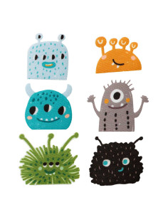Appliques, Patch, Écusson thermocollant : Ensemble Monster