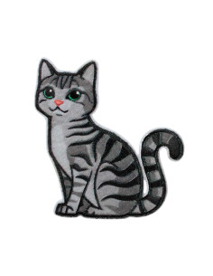 Applicatie, Patch, Strijkapplicatie: Grijze kat