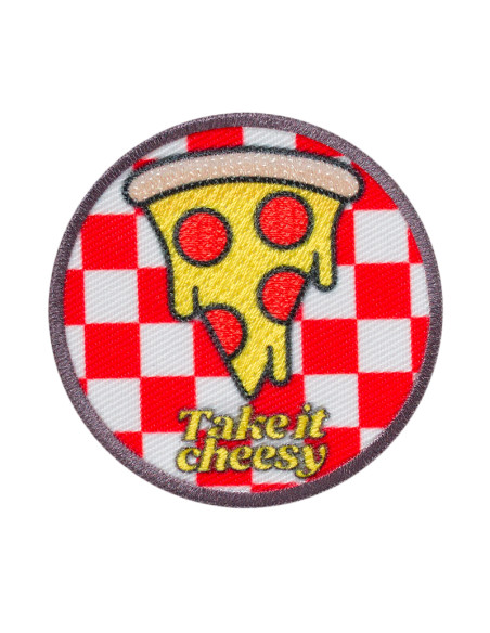 Applikation, Patch, Bügelbild: Take it cheesy