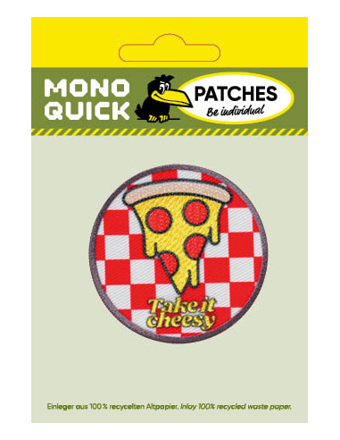 Applikation, Patch, Bügelbild: Take it cheesy