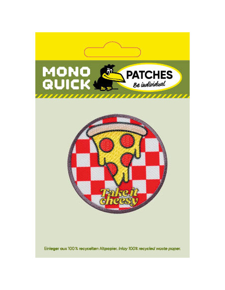 Applikation, Patch, Bügelbild: Take it cheesy
