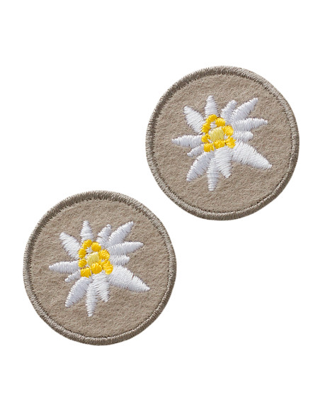 Applikation, Patch, Bügelbild: Edelweiß Set