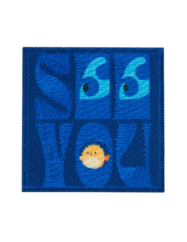Applikation, Patch, Bügelbild: See you