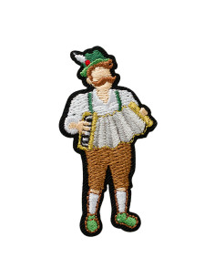 Applicatie, Patch, Strijkapplicatie: Man in klederdracht