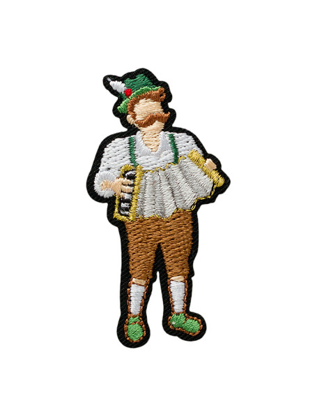 Applikation, Patch, Bügelbild: Mann in Trachten