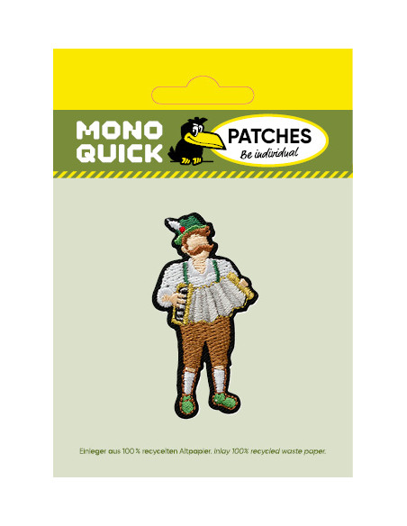 Applikation, Patch, Bügelbild: Mann in Trachten