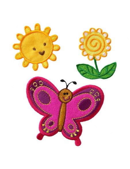 Applikation, Patch, Bügelbild: Create Sommerwiese