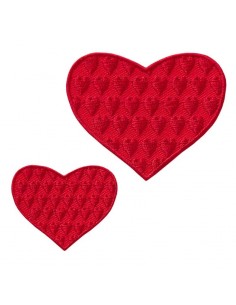 Appliques, Patch, Écusson thermocollant : Coeur 2 pièces