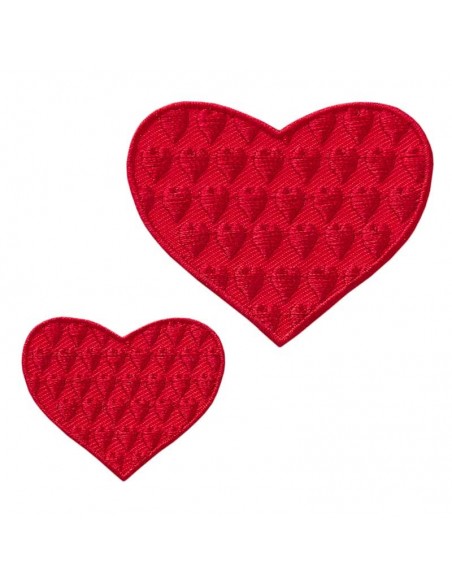 Applicatie, Patch, Strijkapplicatie: Hart 2 stuks