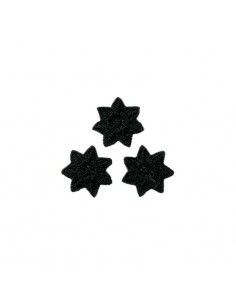 Appliques, Patch, Écusson thermocollant : 3 étoiles noires