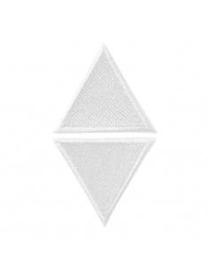 Rapiécer, Patch, Écusson thermocollant : 2 triangles blancs