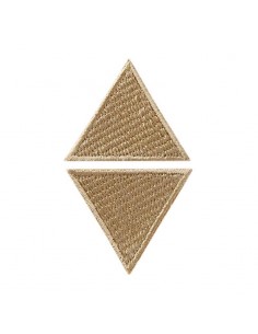 Rapiécer, Patch, Écusson thermocollant : 2 triangles beige