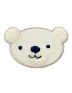 Applikation, Patch, Bügelbild: Teddykopf
