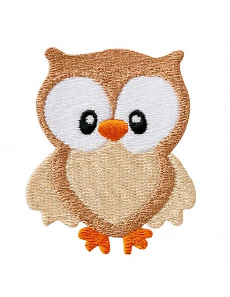 Applicatie, Patch, Strijkapplicatie: Bruine uil