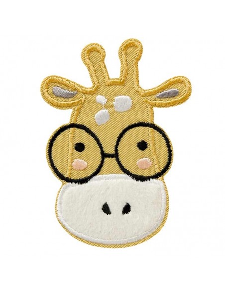 Appliques, Patch, Écusson thermocollant : Tête de girafe