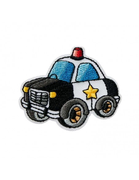 Applikation, Patch, Bügelbild: Polizeiauto