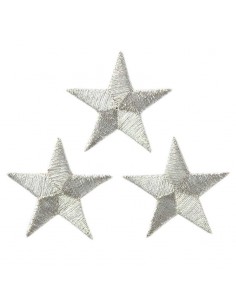 Applicatie, Patch, Strijkapplicatie: 3 sterren zilver