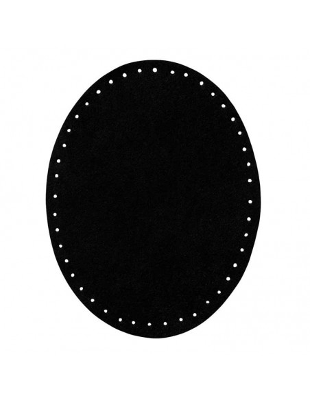 Appliques, Patch, Écusson thermocollant: Patch en daim imitation noir,  1 paire