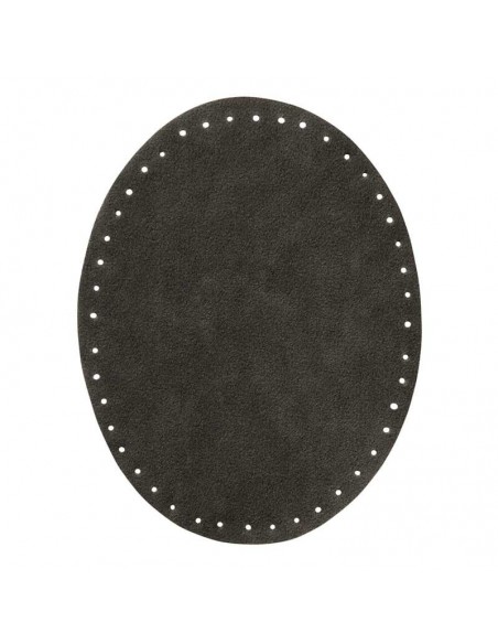 Rapiécer, Patch, Écusson thermocollant: Patch en daim imitation gris foncé, 1 paire