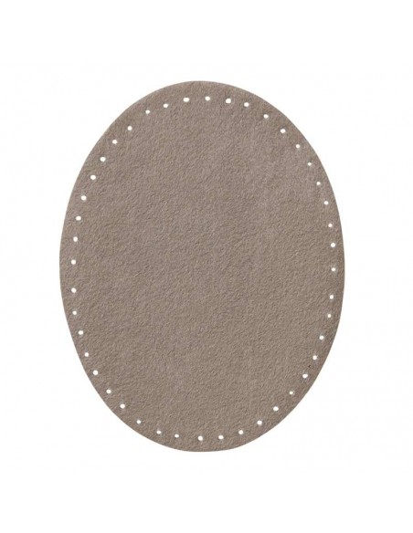 Rapiécer, Patch, Écusson thermocollant: Patch en daim imitation gris clair 2 pièces