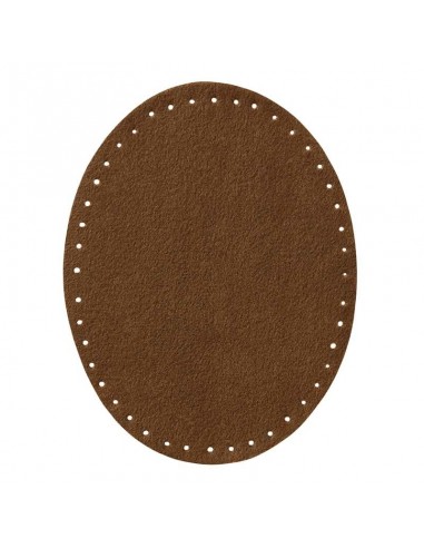 Applicatie, Patch, Strijkapplicatie: Patch suède imitatie bruin 2 stuks