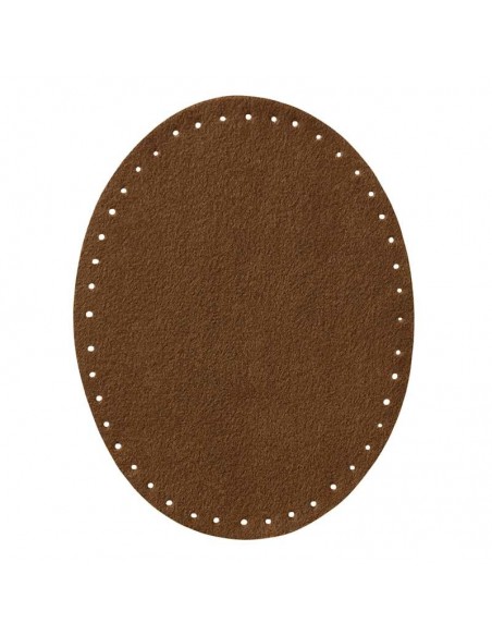 Appliques, Patch, Écusson thermocollant: Patch en daim imitation marron 2 pièces