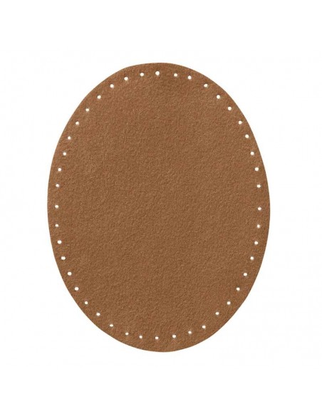 Applicatie, Patch, Strijkapplicatie: Patch suède imitatie beige 2 stuks