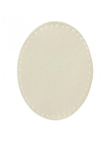 Applicatie, Patch, Strijkapplicatie: Patch suède imitatie wol wit 2 stuks