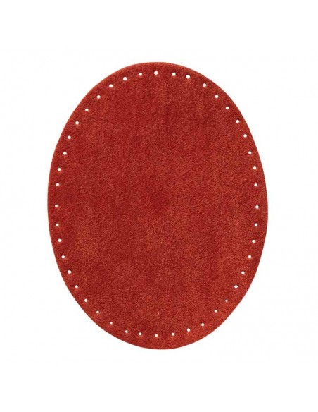 Pleister, Patch, Strijkapplicatie: Patch suède imitatie rood 2 stuks
