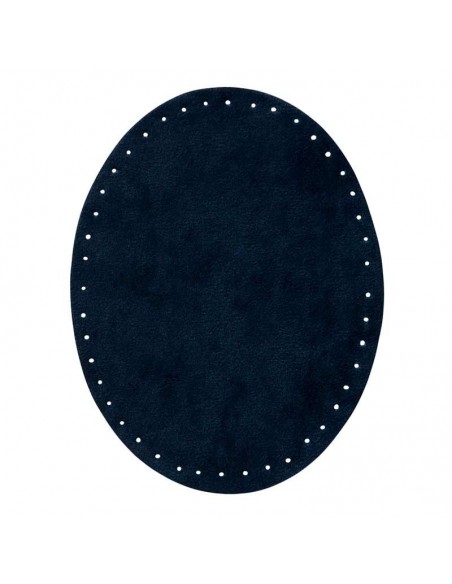Appliques, Patch, Écusson thermocollant: Patch en daim imitation bleu foncé, 1 paire