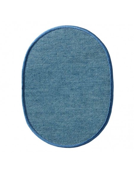 Flicken, Patch, Bügelbild: Jeansflick oval "hell"