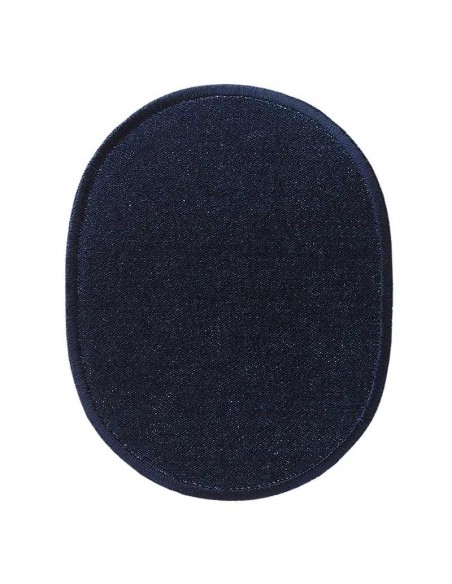 Pleister, Patch, Strijkapplicatie: Jeansflick ovaal "donkerblauw"
