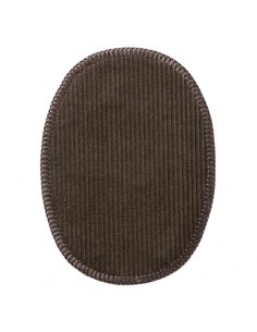 Flicken, Patch, Bügelbild: Kordflicken grau 2 Stück