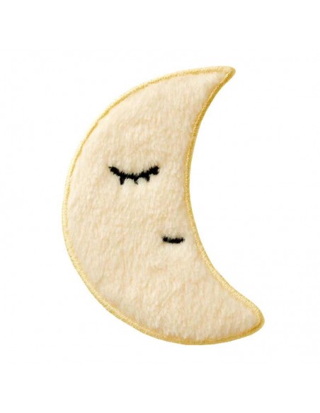 Applikation, Patch, Bügelbild: Mond gelb