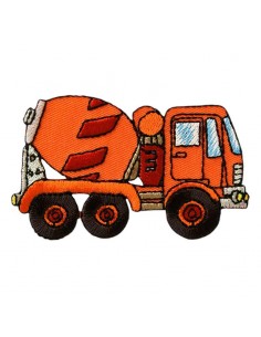 Applikation, Patch, Bügelbild: Betonmischer