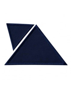 Flicken, Patch, Bügelbild: Dreiecke marine