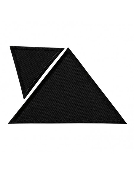 Rapiécer, Patch, Écusson thermocollant : Rustine triangles noirs