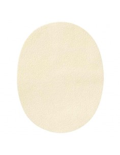 Applikation, Patch, Bügelbild: Velourflicken wollweiss