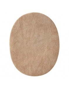 Applikation, Patch, Bügelbild: Velourflicken beige/sand