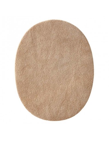 Applikation, Patch, Bügelbild: Velourflicken beige/sand