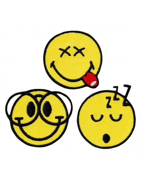 Appliqué, Patch, Iron-on: Smiley © Nerd