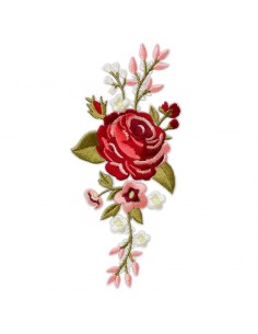 Appliques, Patch, Écusson thermocollant : Vrille de fleur...