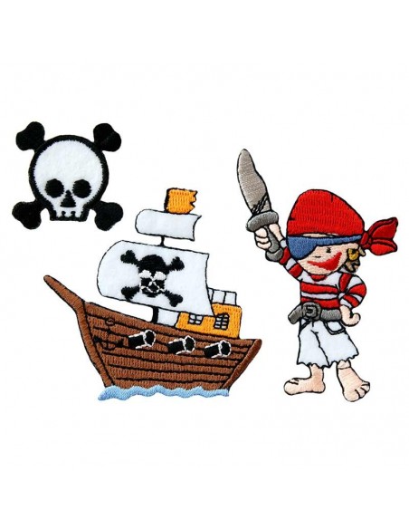 Applikation, Patch, Bügelbild: Create Pirat