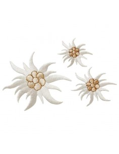 Applikation, Patch, Bügelbild: Create Edelweiss