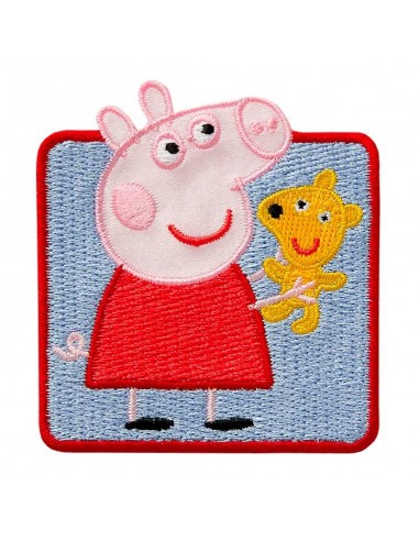 Appliqué, Patch, Iron-on: Peppa Pig© met Teddy