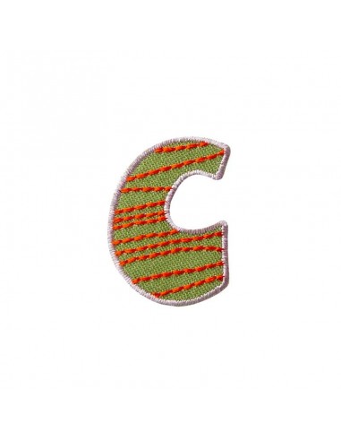 Appliques, Patch, Écusson thermocollant : Lettre unique C