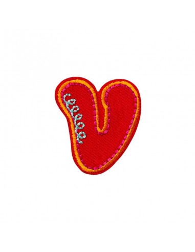 Applicatie, Patch, Strijkapplicatie: Enkele letter U kleurig