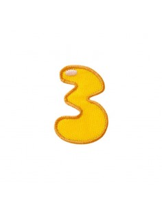 Appliques, Patch, Écusson thermocollant : Trois 3 Chiffre...