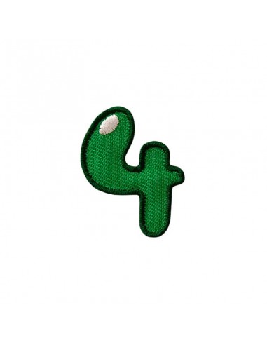 Appliques, Patch, Écusson thermocollant : Quatre 4 Chiffre / Nombre