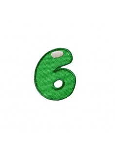 Appliques, Patch, Écusson thermocollant : Six 6 Chiffre /...
